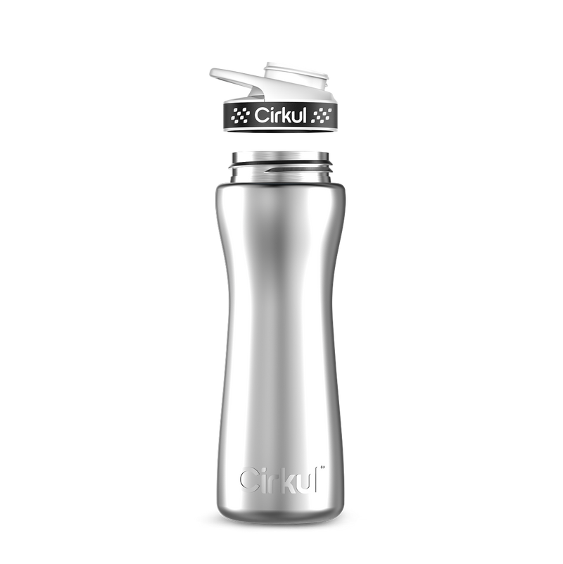 22oz. Stainless Steel Bottle & Comfort Grip Lid TIF9