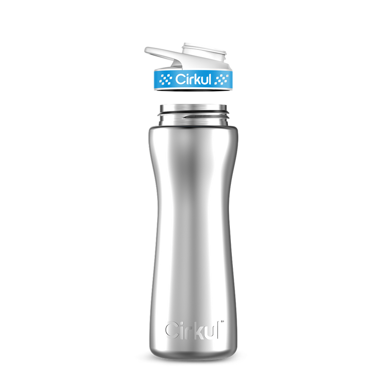 22oz. Stainless Steel Bottle & Comfort Grip Lid TIF9