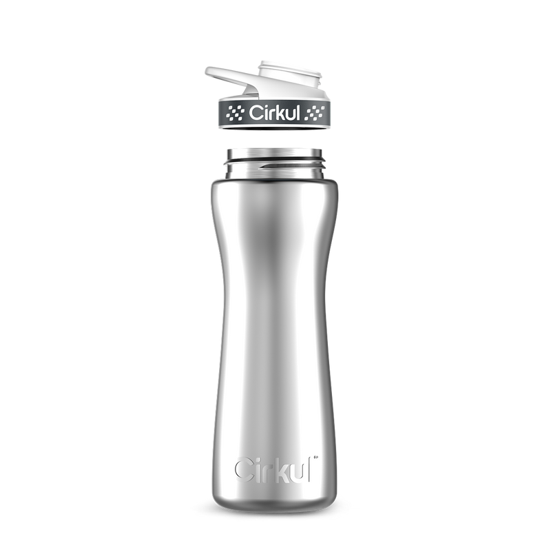22oz. Stainless Steel Bottle & Comfort Grip Lid TIF9