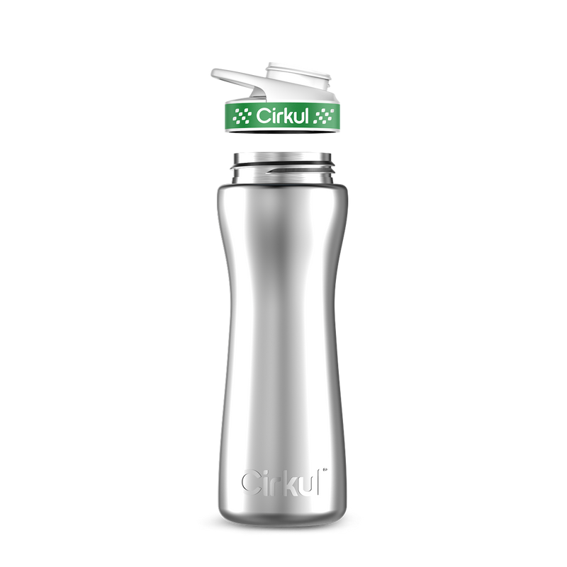 22oz. Stainless Steel Bottle & Comfort Grip Lid TIF9