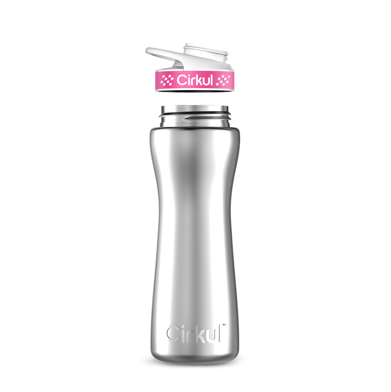 22oz. Stainless Steel Bottle & Comfort Grip Lid TIF9