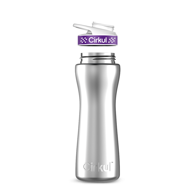 22oz. Stainless Steel Bottle & Comfort Grip Lid TIF9