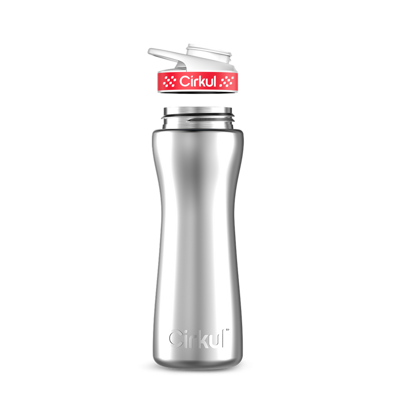 22oz. Stainless Steel Bottle & Comfort Grip Lid TIF9